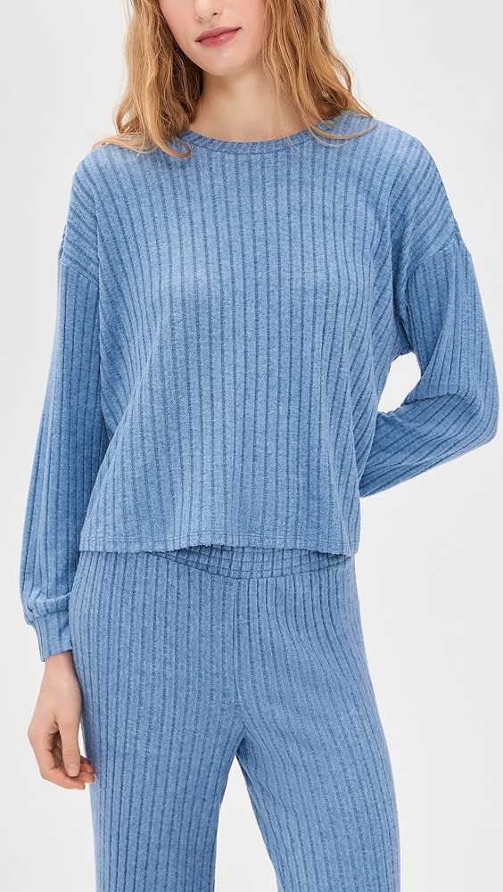 Z Supply Daydream Rib Long Sleeve Tee
