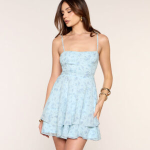 Windsor Daylight Darling Floral Chiffon Skater Dress Daylight Darling Floral Chiffon Skater Dress