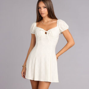 Windsor Daytime Darling Eyelet Mini Dress Daytime Darling Eyelet Mini Dress
