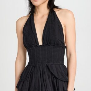 LoveShackFancy Deanna Halter Dress