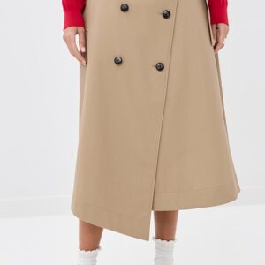 Deconstructed Trench Skirt
