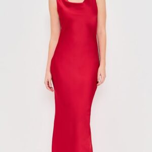 Norma Kamali Deep Drape Neck Gown