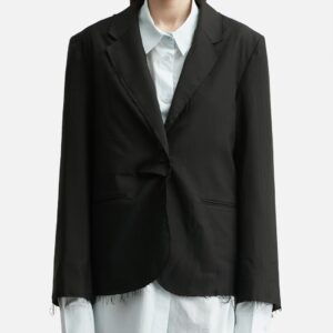 DEINET DEINET Rough Cut Detail Blazer