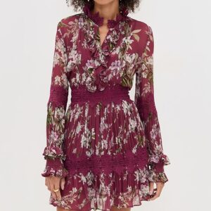 PatBO Delicata Flutter Mini Dress