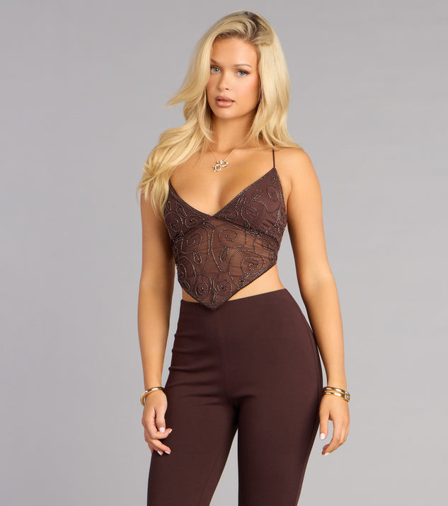 Windsor Delicate and Daring Strappy Crop Top