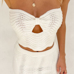 Deni Cream Knit Top