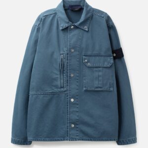 Stone Island Denim Indigo Comfort Fit Overshirt Denim Indigo Comfort Fit Overshirt