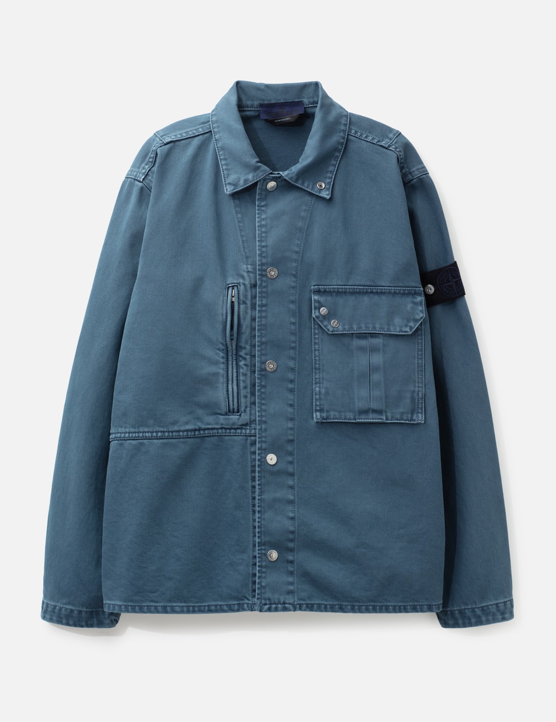 Stone Island Denim Indigo Comfort Fit Overshirt