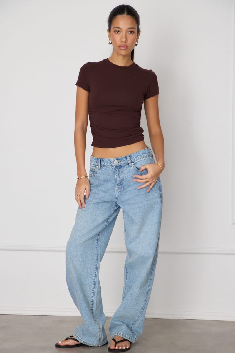 Ally Fashion Denim Mid Rise Barrel Leg Jeans