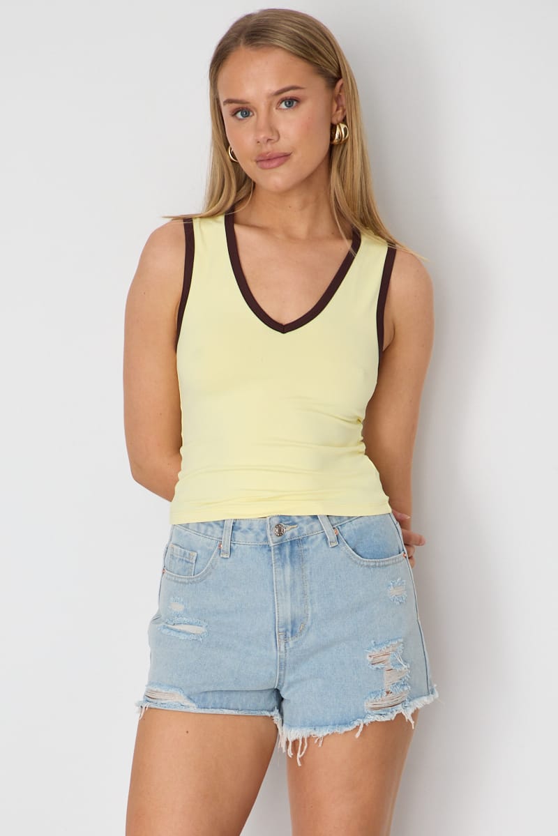 Ally Fashion Denim Relaxed Shorts Mid Rise Distressed Detail