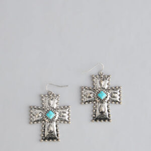 Desert Charm Cross Earrings