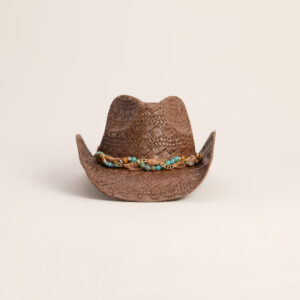 Desert Detail Beaded Cowboy Hat