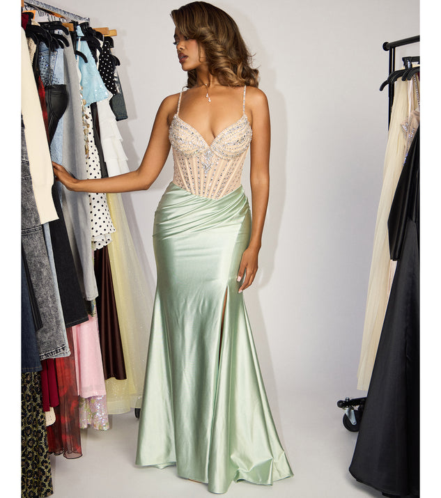 Windsor Devon Rhinestone Corset Formal Dress