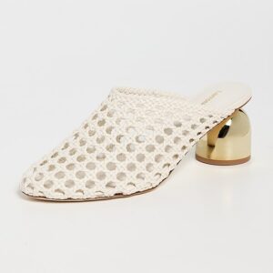 Larroudé Dew Drop Macrame Mules