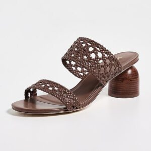 Larroudé Dew Drop Macrame Sandals
