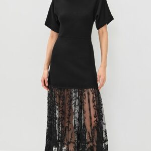 Sea Diane Knit Lace Combo Dress