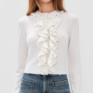 Dollie Ruffle Trim Cardigan
