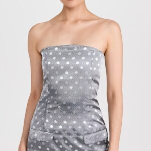 Dur Doux Dot Strapless Mini Dress