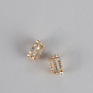 Windsor Double Glam Rhinestone Hoop Earrings Double Glam Rhinestone Hoop Earrings