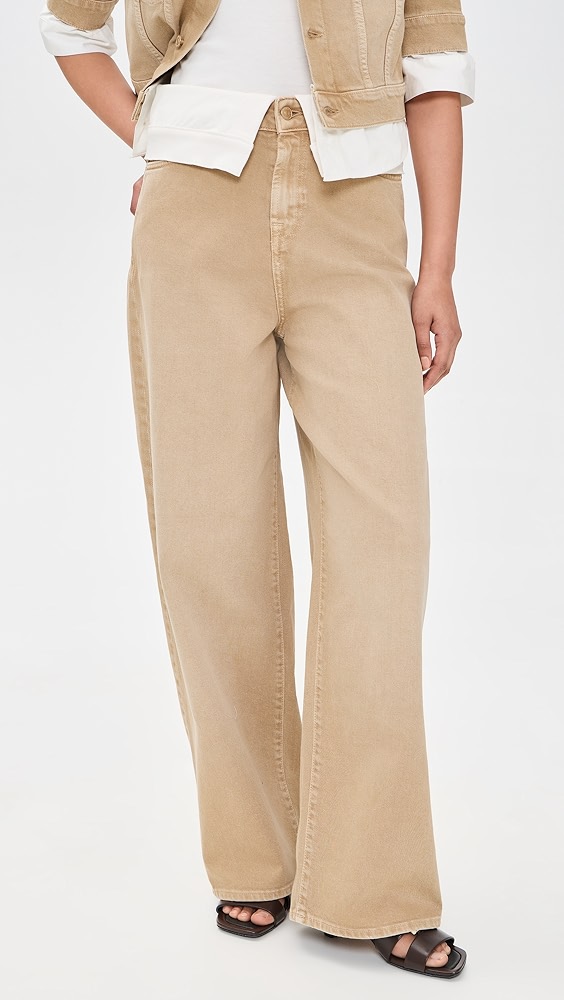 7 For All Mankind Double Layer Slouchy Wide Leg Jeans