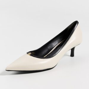 Double T Buckle Kitten Heel Pumps 45mm