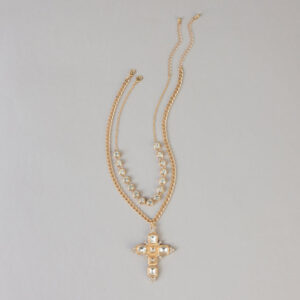 Double Take Rhinestone Necklace Set