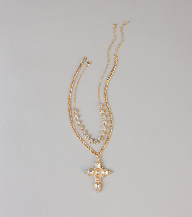 Windsor Double Take Rhinestone Necklace Set