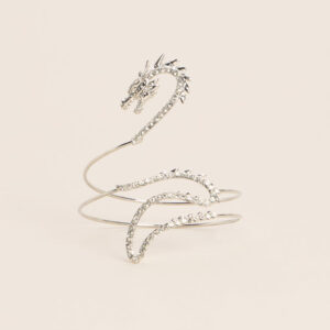 Dragon Spell Spiral Cuff Bracelet
