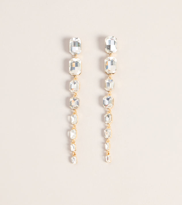 Windsor Drama Drop Rhinestone Earrings
