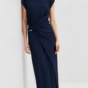 rabanne Draped Jersey Maxi Dress