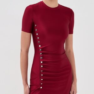 Draped Mini Dress