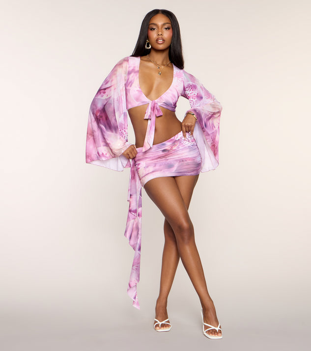 Windsor Dream State Ruffle Mini Skirt