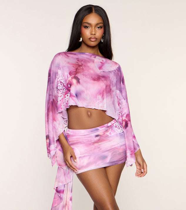 Windsor Dreamy Daze Butterfly Poncho Top