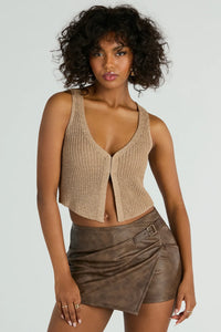 Dreamy Western Vibes Sleeveless Crochet Vest