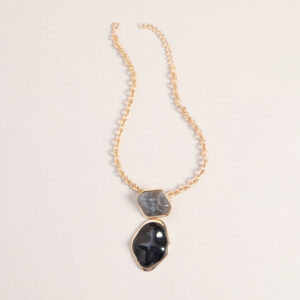 Dress Code Drama Stone Chain Necklace