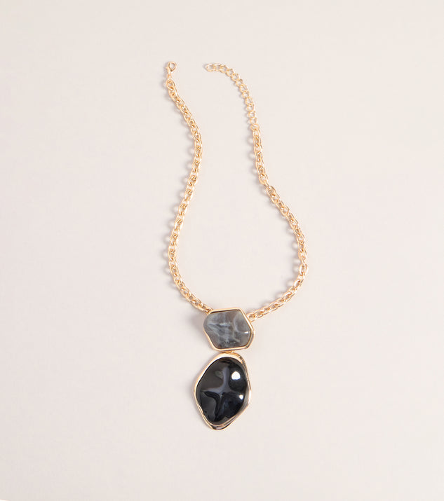 Windsor Dress Code Drama Stone Chain Necklace