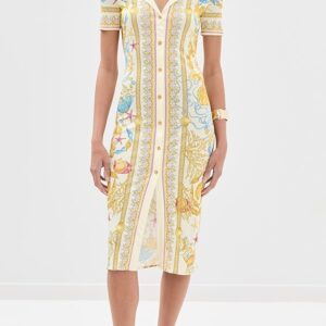 Versace Dress Underwater Barocco Foulard On Responsible Viscose Liquid Jersey Dress Dress Underwater Barocco Foulard On Responsible Viscose Liquid Jersey Dress