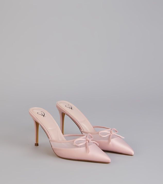 Windsor Dressed Up Satin Bow Heels