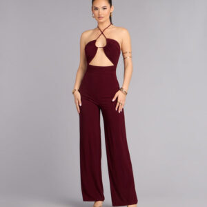 Windsor Dressy Plans Cutout Jumpsuit Dressy Plans Cutout Jumpsuit