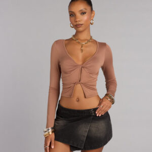 Windsor Easy Allure Double Twist Long Sleeve Top Easy Allure Double Twist Long Sleeve Top