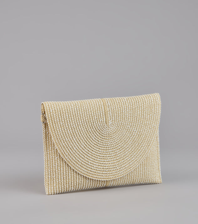 Windsor Easy Breezy Straw Clutch Bag