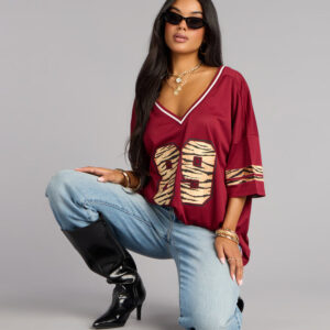 Easy MVP Tiger Print Jersey Top
