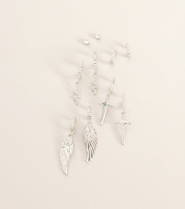 Windsor Edgy Babe Five-Pack Earrings Set