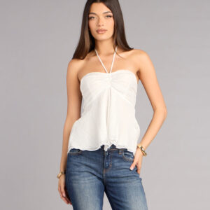 Windsor Effortless Charm Babydoll Halter Top Effortless Charm Babydoll Halter Top