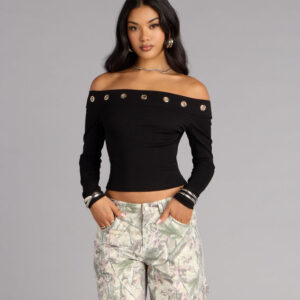 Effortless Chic Off-The-Shoulder Top
