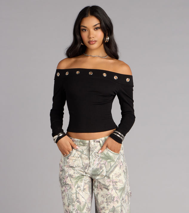 Windsor Effortless Chic Off-The-Shoulder Top