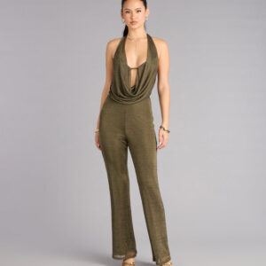 Windsor Effortless Drama Halter Jumpsuit Effortless Drama Halter Jumpsuit