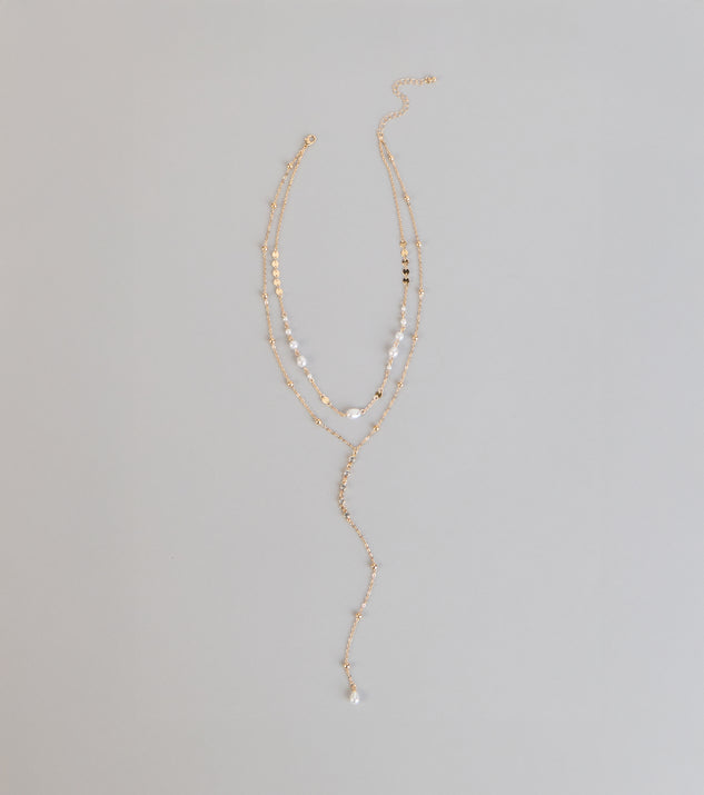 Windsor Effortlessly Elevated Pearl Beaded Lariat Necklace