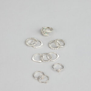 Effortlessly Extra Rhinestone Ring Set