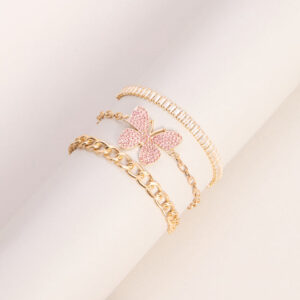 Windsor Effortlessly Glam Rhinestone Butterfly Bracelet Set Effortlessly Glam Rhinestone Butterfly Bracelet Set